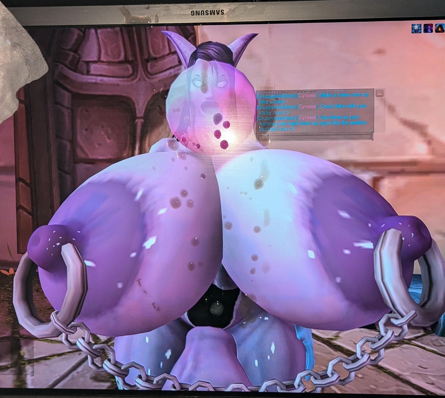 Fappmaterial and Tribute for the Big Futa Horsedong Draenei Whore Cynsiss #0a2ZWwC1